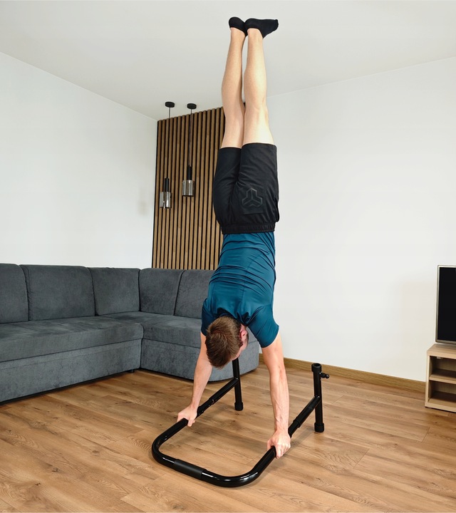 Poręcze do dipów ćwiczeń pompek, dipy treningowe WYSOKIE 90cm STABILNE