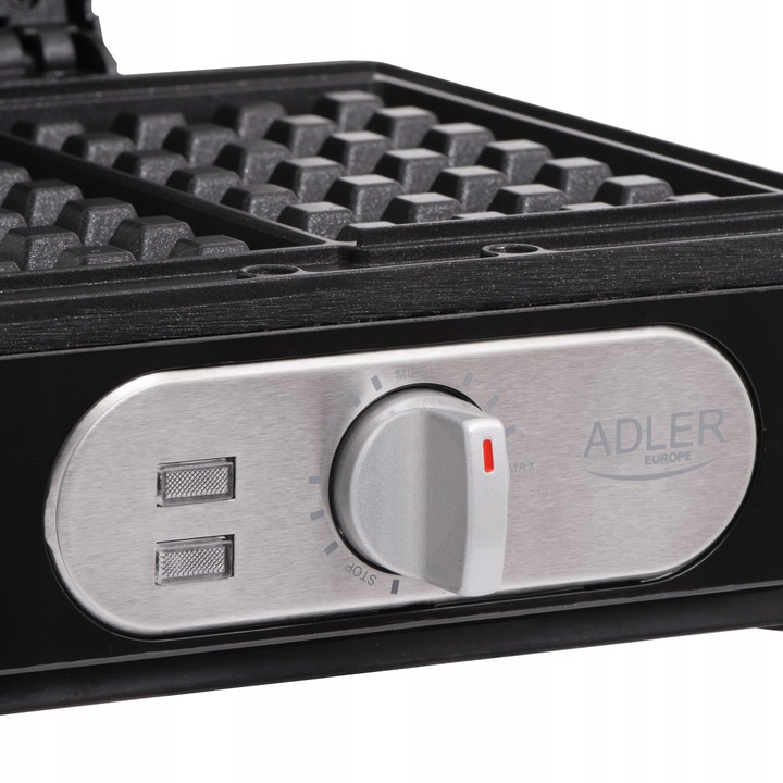 GOFROWNICA XXL 2000W,Limitowana Seria Silver Adler,DUŻA MOC, 2 DUŻE Gofry