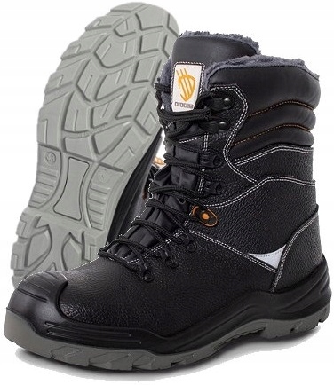Wysokie buty robocze męskie Zimowe Ocieplane Trzewiki Wodoodporne z NOSKIEM