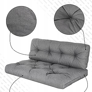 PODUSZKI NA PALETY MATERAC 120X80X40 KOMPLET