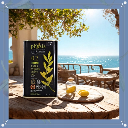 Nagradzana i świeża GRECKA oliwa z oliwek z Krety 0,2% 1L data do 05.2027