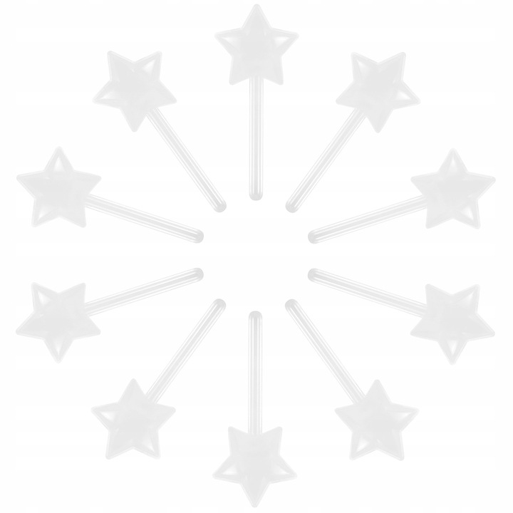 10 SZTUK POJEMNIKÓW NA CUKIERKI W KSZTAŁCIE GWIAZDY PUSTE PUDEŁKA NA