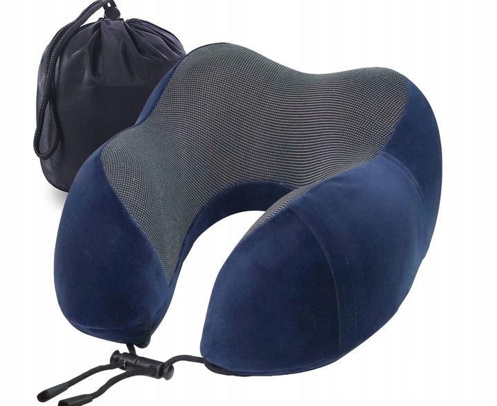 PODUSZKA TURYSTYCZNA PODRÓŻNA ROGAL NA SZYJĘ Z PIANKI MEMORY DO SAMOLOTU