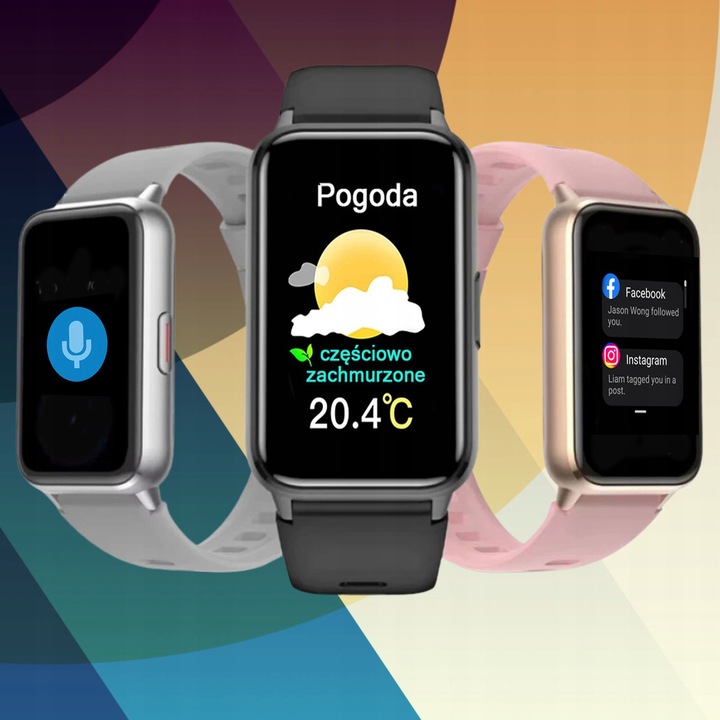 SMARTWATCH z AMOLED Damski ZEGAREK rozmowy SMS SPORT ZDROWIE ZŁOTY MENU PL