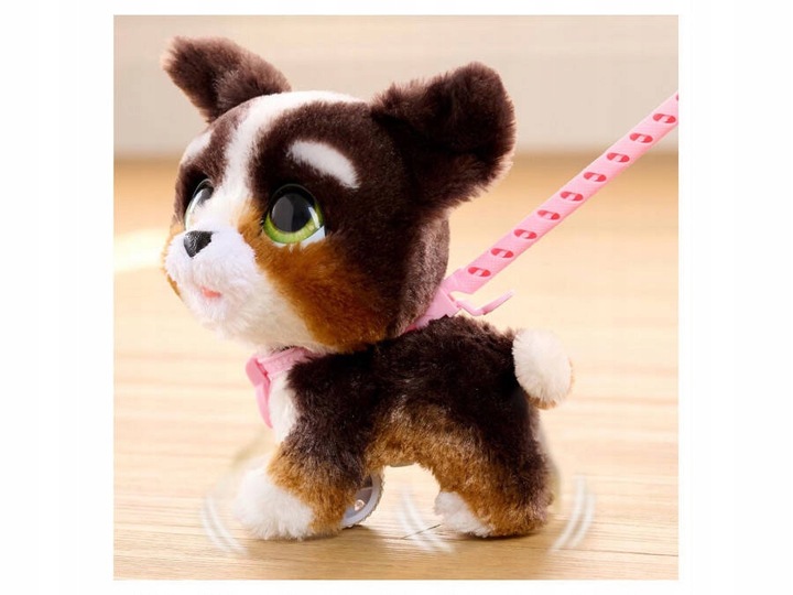 HASBRO FUR REAL WALKALOTS CHODZĄCY PIESEK NA SMYCZY DŹWIĘKI INTERAKTYWNY
