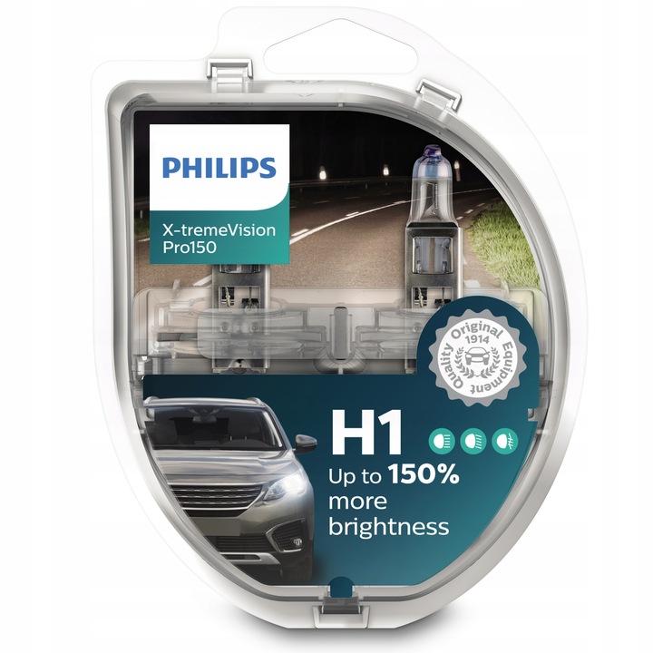 Philips Żarówki H1 X-Treme Vision Pro150 +150%