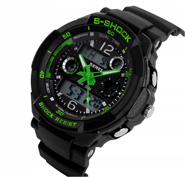 Zegarek dziecięcy SKMEI elektroniczny stoper data alarm podświetlenie