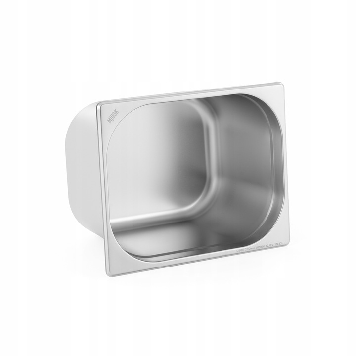 POJEMNIK GASTRONOMICZNY GN 1/2 200 mm STAL NIERDZEWNA 11.65 L MJUSK