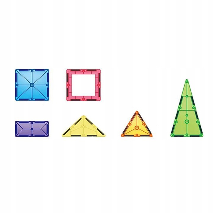 Magnetyczne Klocki Konstrukcyjne Montessori Edukacyjna Układanka 3D WOOPIE