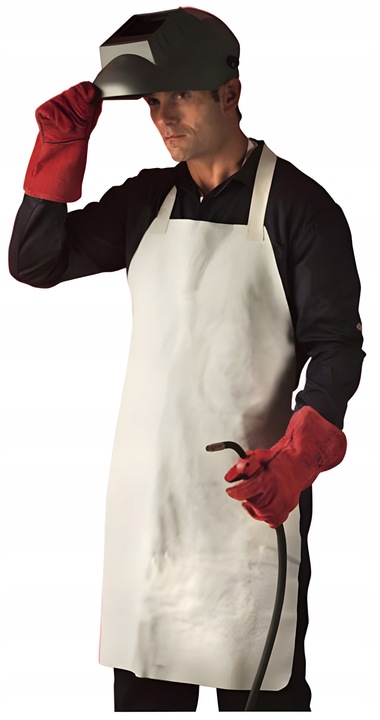 Lekki Fartuch Spawalniczy Skórzany Ochronny Dla Spawacza Trudnopalny 72x122