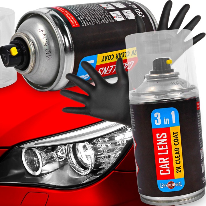 LAKIER BEZBARWNY Z UTWARDZACZEM DO RENOWACJI REGENERACJI LAMP 3W1 W AUCIE