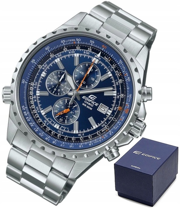 ZEGAREK MĘSKI CASIO EDIFICE EF-527D-2AVUEF DATOWNIK STOPER PILOT 100M