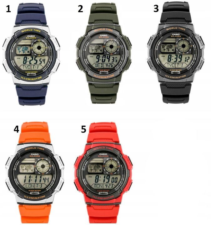 Zegarek CASIO dla chłopca DZIECIĘCY alarm datownik +BOX +TOREBKA +GRAWER