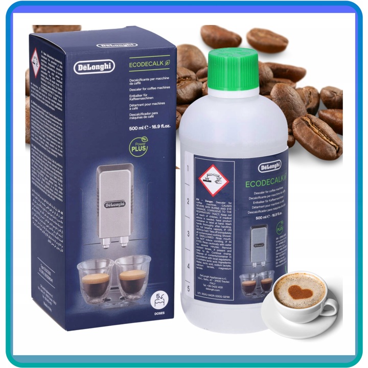 ODKAMIENIACZ do ekspresu DeLonghi EcoDecalk DLSC500 500ml ORYGINALNY