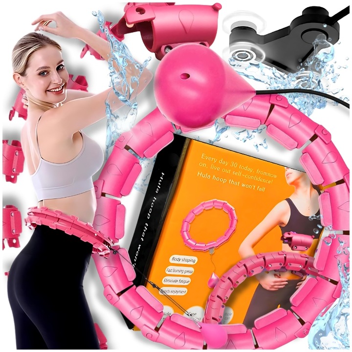 HULA HOP Z OBCIĄŻENIEM Odchudzające z Obciążnikiem Smart Wypustki HULAHOP