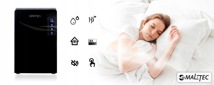 OSUSZACZ POWIETRZA POCHŁANIACZ WILGOCI DUŻY CICHY MOCNY 2200ML 90W