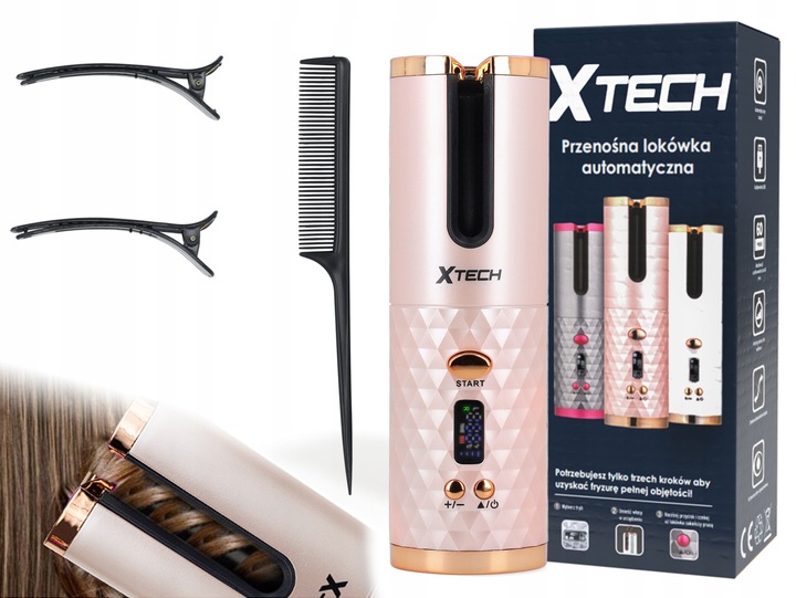 LOKÓWKA DO WŁOSÓW AUTOMATYCZNA CERAMICZNA LCD CURL