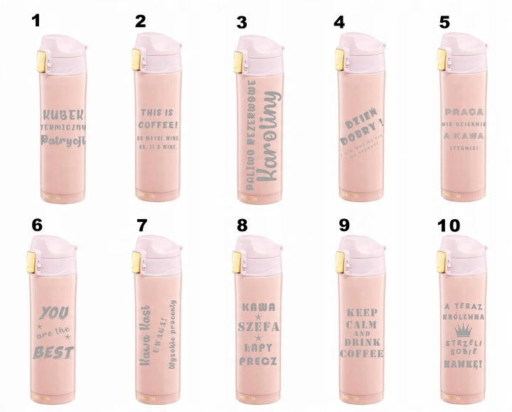 Kubek Termiczny z grawerem 420ml Twój Tekst dla Nauczyciela prezent