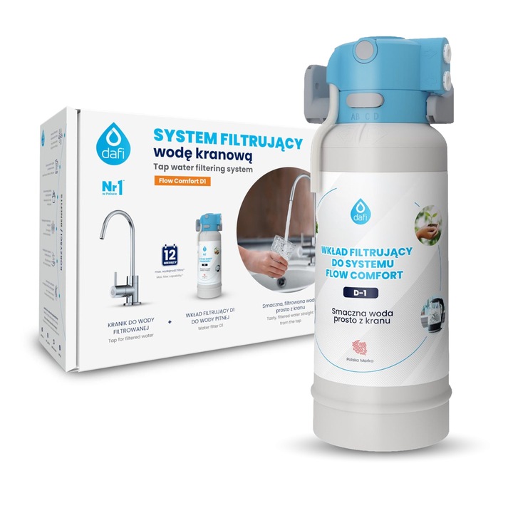 SYSTEM FILTRUJĄCY FILTR PODZLEWOZMYKOWY DAFI FLOW COMFORT D-1