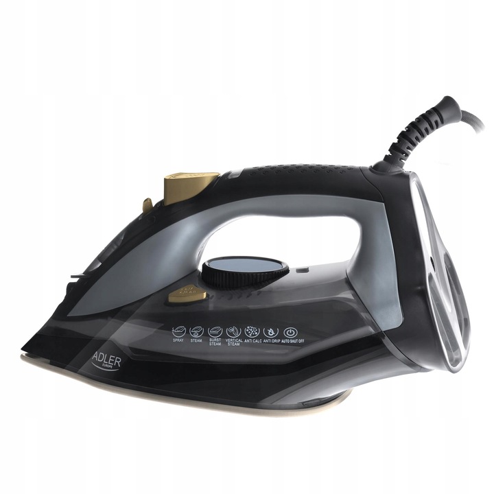 Żelazko PAROWE 3000W Strażak ANTI-CALC ANTI-DRIP Prasowanie w Pionie MOCNE