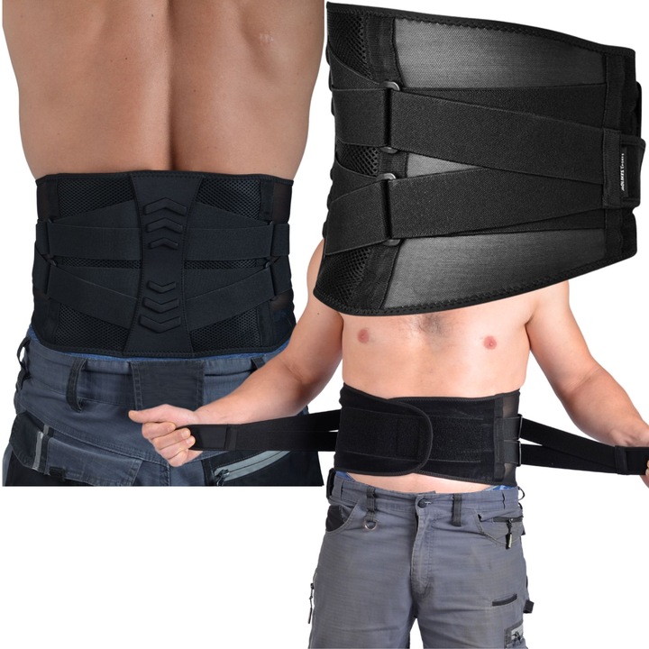 PAS LEDZIOWY na kręgosłup lędźwiowy na dyskopatię ORTOPEDYCZNY do pracy XL