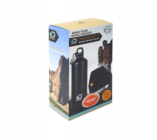 BUTELKA TURYSTYCZNA NA WODĘ + czapka zimowa i ogrzewacz żelowy - PREZENT