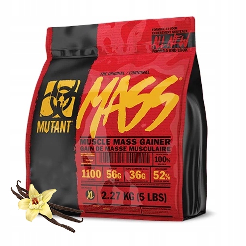 PVL MUTANT MASS NEW 2270g GAINER MASA SIŁA 2,3kg WEGLOWODANY ZLOZONE BIAŁKO