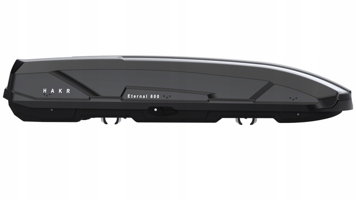 BAGAŻNIK DACHOWY BOX BOKS KUFER HAKR ETERNAL 600 Litrów CZARNY POŁYSK