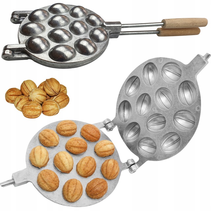 FORMA OPIEKACZ DO PIECZENIA CIASTEK ORZESZKÓW PATELNIA NA ORZESZKI DUŻE #70