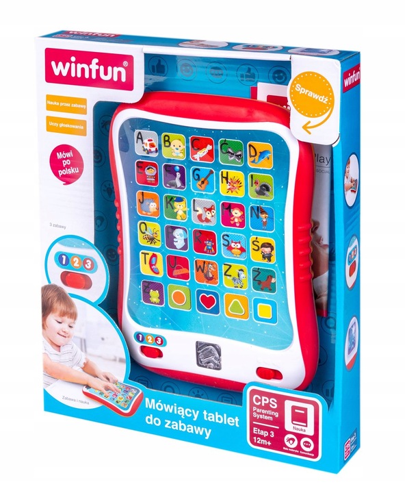 SMILY PLAY BYSTRY TABLET INTERAKTYWNY UCZY WINFUN
