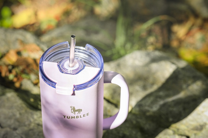 KUBEK TERMICZNY ZE SŁOMKĄ TERMOS Z UCHWYTEM NA HERBATĘ KAWĘ SZCZELNY 1200ML