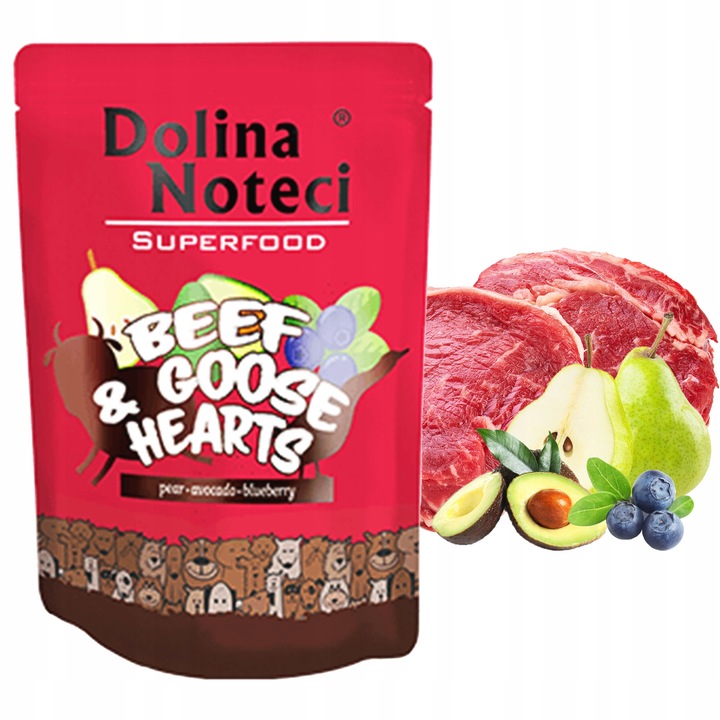 DOLINA NOTECI SUPERFOOD Karma mokra dla psa MIX Smaków 12 x 300g bezzbożowa