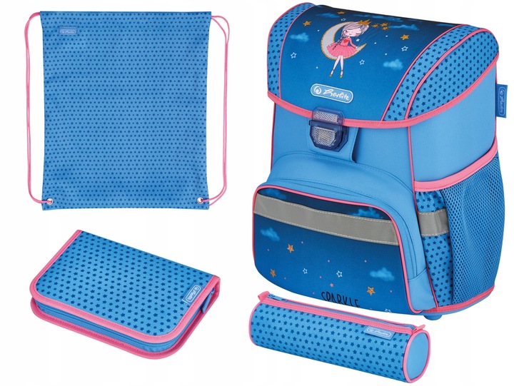 TORNISTER SZKOLNY HERLITZ LOOP PLUS MOON LADY ZESTAW KLASA 1-3