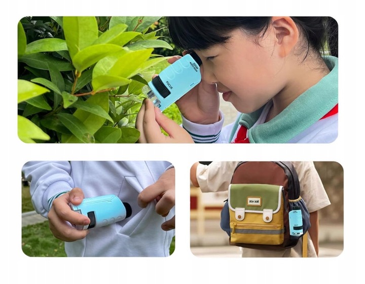 MIKROSKOP EDUKACYJNY KIESZONKOWY DLA DZIECI LABORATORIUM 120x 60x PRZENOŚNY