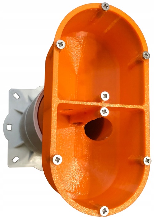 Puszka elektryczna podwójna, elewacyjna 200 mm do styropianu, regulowana