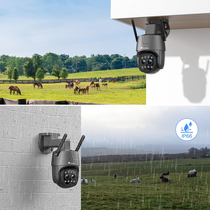 KAMERA ZEWNĘTRZNA IP Z KARTĄ SIM 3G 4G LTE GSM PTZ PODWÓJNY OBIEKTYW 6×ZOOM