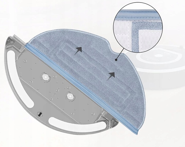6 x Mop mikrofibra ścierka do odkurzacza Roborock S7 / S7 max / S7 Plus/ S8