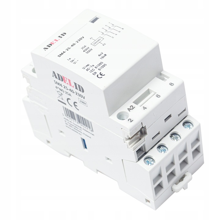 STYCZNIK MODUŁOWY 25-40 230V 25A 2P 4Z 3-FAZ