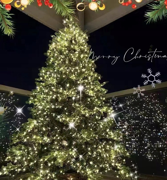 Zewnętrzne lampki choinkowe 1000 LED 100m, IP67 do dekoracji świątecznych