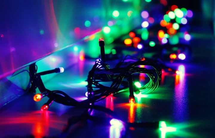 LAMPKI CHOINKOWE ZEWNĘTRZNE 500LED MULTIKOLOR - STAŁE ŚWIATŁO IP44 - MOCNE