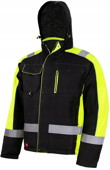 KURTKA ROBOCZA OCHRONNA OCIEPLANA Z KAPTUREM odpinany CLASSWORK ZIMOWA