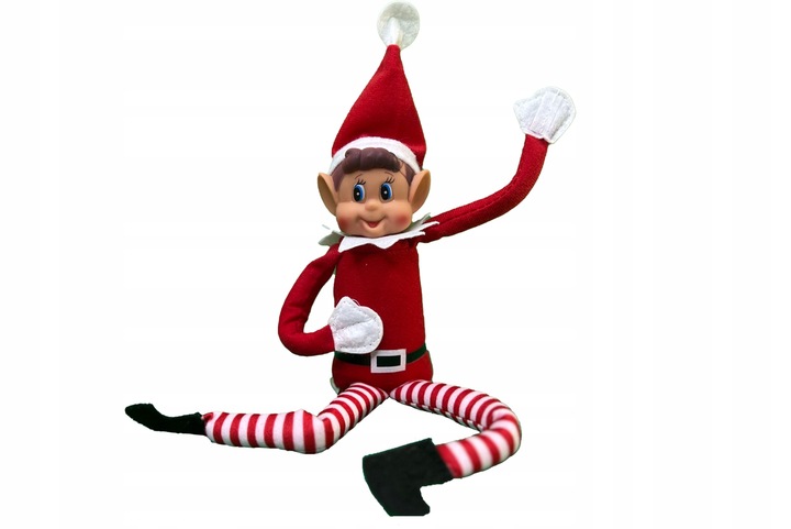 Elf na półce z drucikami - chłopiec Elve's Behavin Badly, psotnik 30 cm