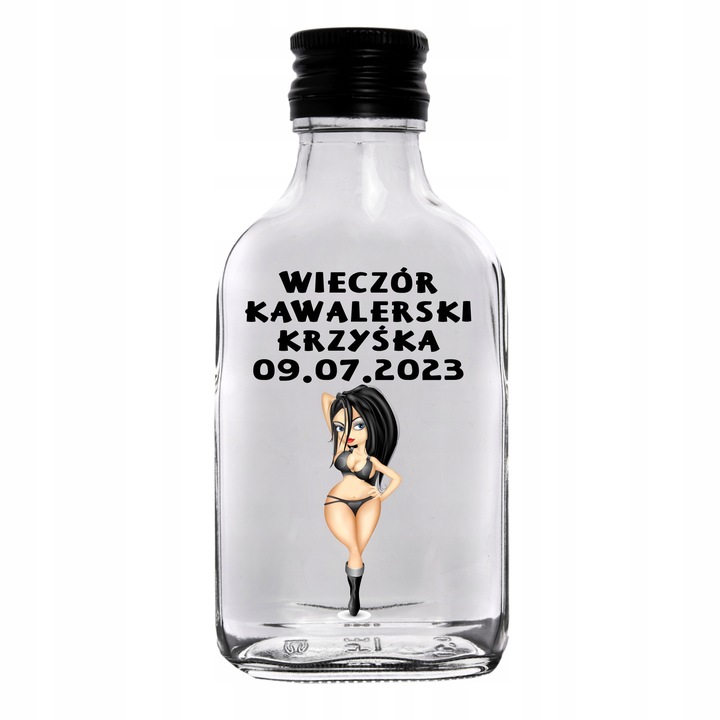 20x PAMIĄTKA WIECZORU KAWALERSKIEGO BUTELKI 100ML