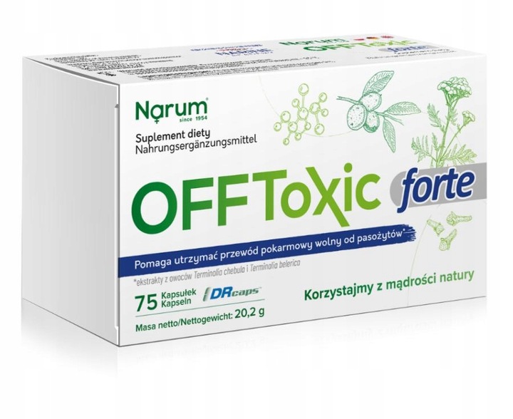 Narum OFFToxic Forte | Probiotyk Narine | 75 kapsułek