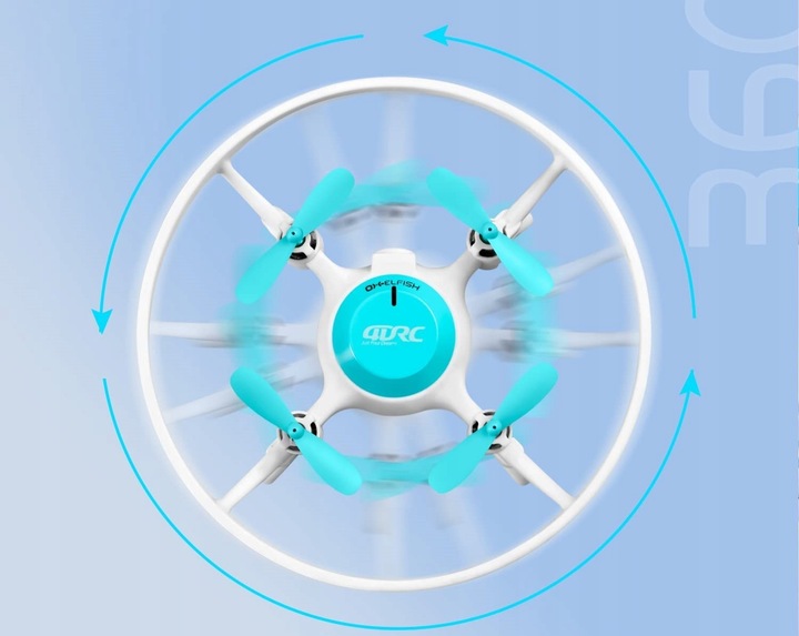 MINI DRON ŁADOWARKA AKUMULATOR OSŁONA PILOT ZAPASOWE ŚMIGŁA AKROBACJE LED