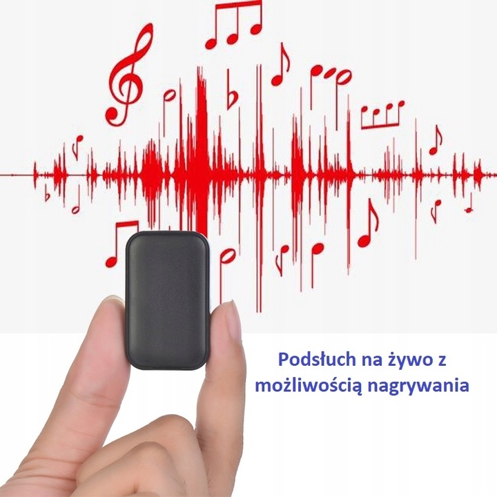 MICRO LOKALIZATOR GPS TRACKER PODSŁUCH + APLIKACJA BEZ ABONAMENTU