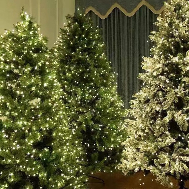 Zewnętrzne lampki choinkowe 1000 LED 100m, IP67 do dekoracji świątecznych