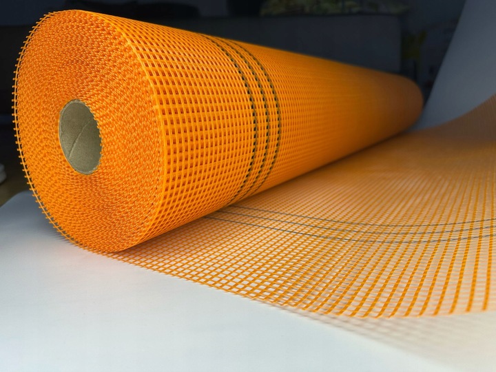 SIATKA PODTYNKOWA ELEWACYJNA160g/m2 pomarańczowa
