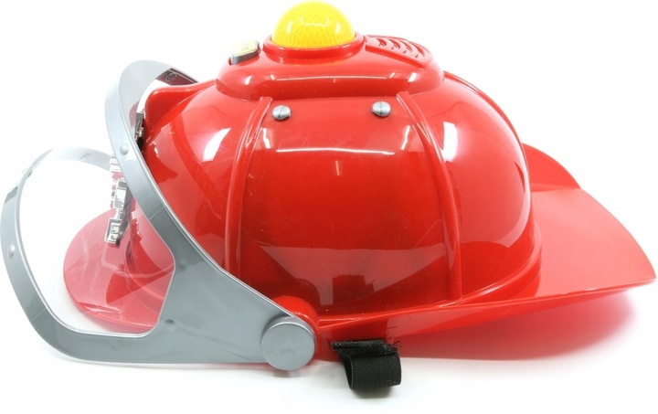 KASK STRAŻACKI Interaktywny + PISTOLET na WODĘ ze zbiornikiem MAŁY STRAŻAK