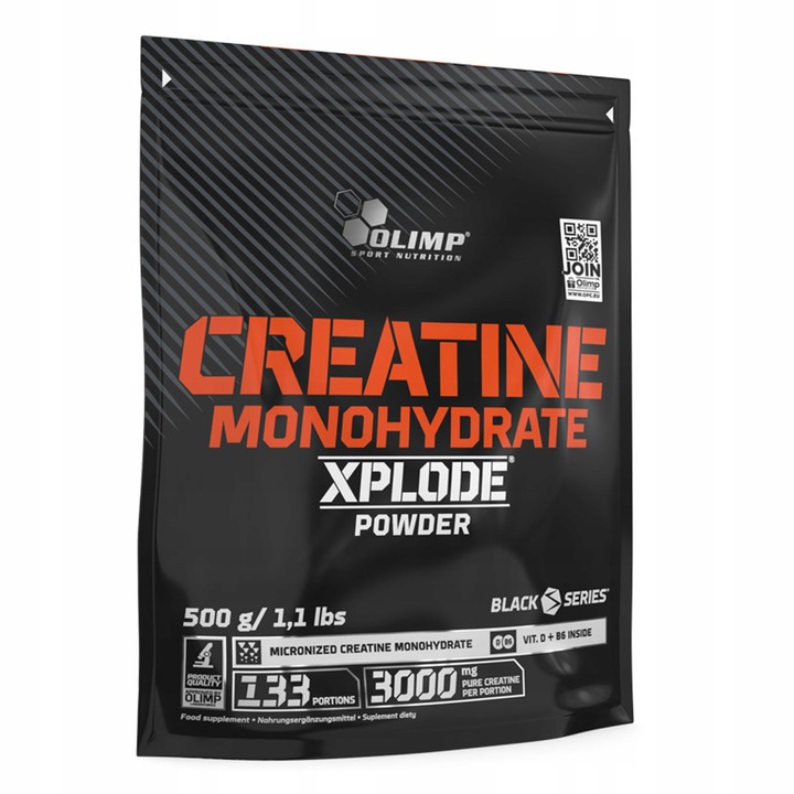 OLIMP CREATINE MONOHYDRATE XPLODE 500G KREATYNA MONO WITMAINY MINERAŁY